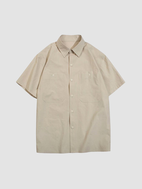 WLS Retro Loose Basic Silhouette Casual Shirt