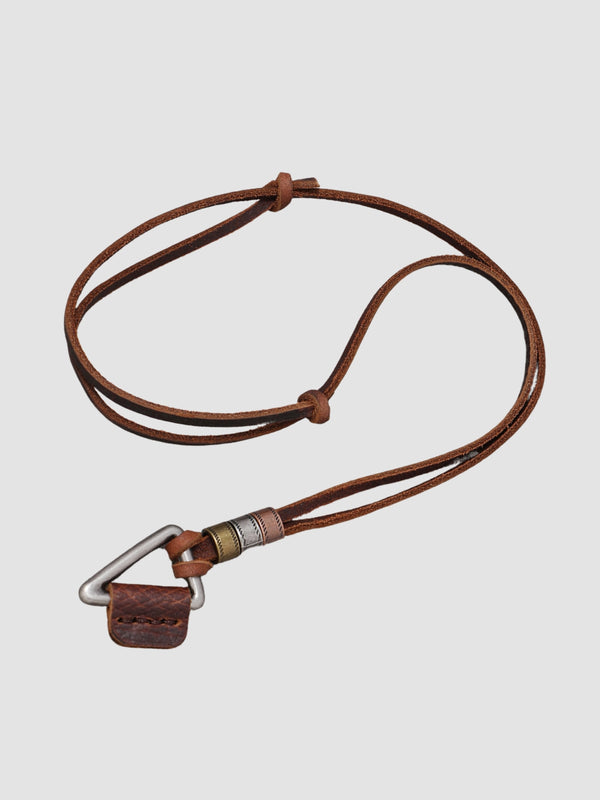 WLS Retro Trendy Leather Rope Necklace