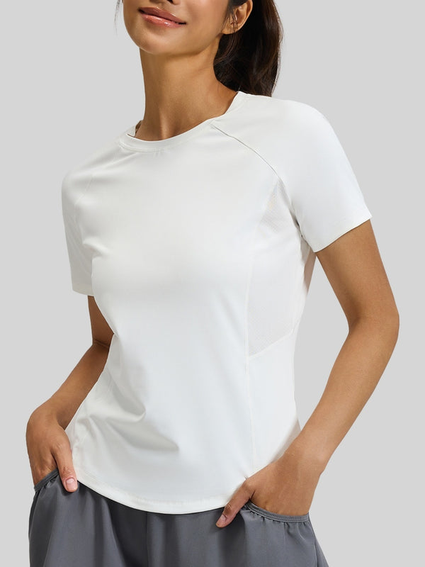 Athletic Mesh Back Quick-Dry Women's Sports T-Shirt