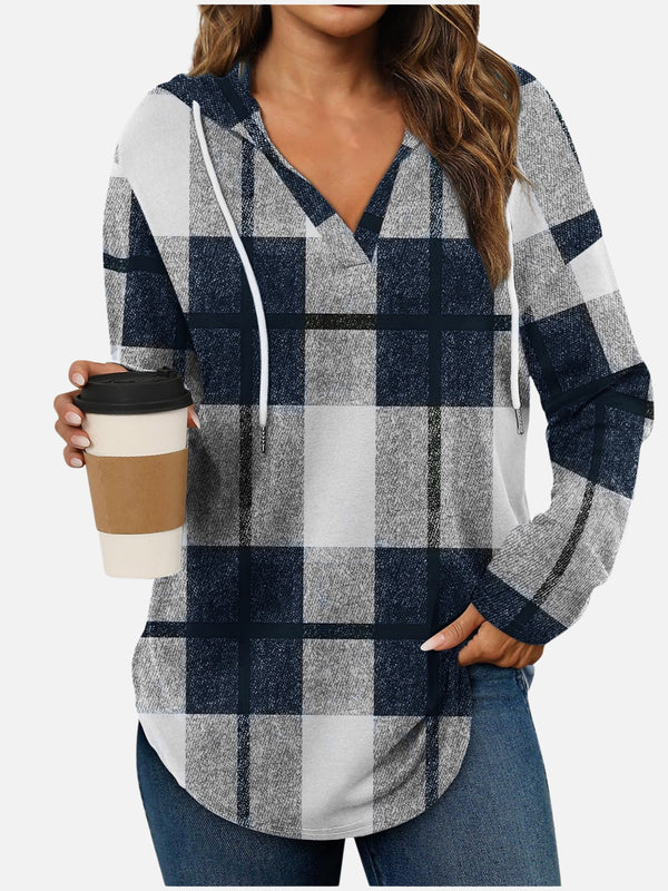 Aspen Plaid Hooded Pullover