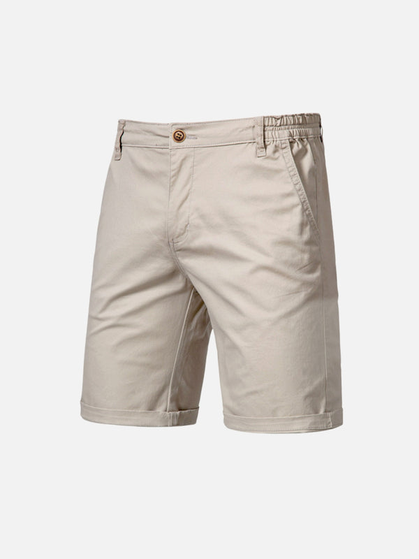 Classic Lightweight Elastic-Waist Cotton Shorts