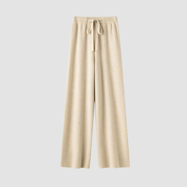 MV 100% Wool Wide-Leg High Waist Pants