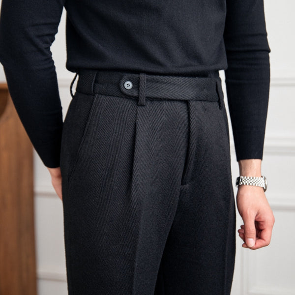 MV Warm Versatile Retro Woolen Trousers