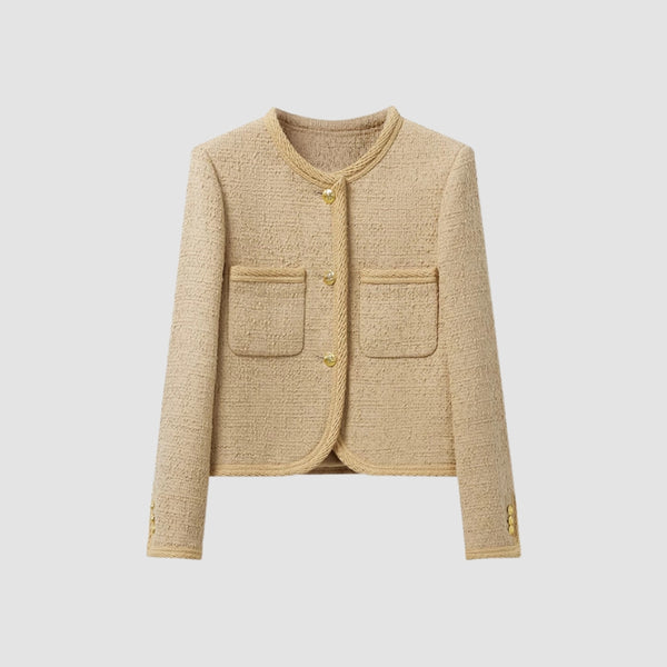 MV Milk Tea Wool Chanel-Inspired Jacket