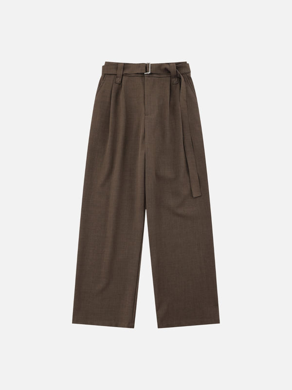 Vintage High Waist Wide Leg Straight Pants