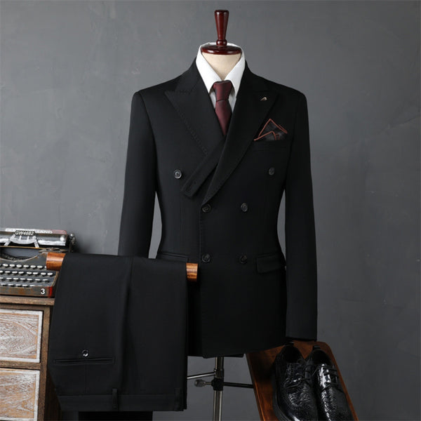 MV Double-Breasted Three-Piece Suit