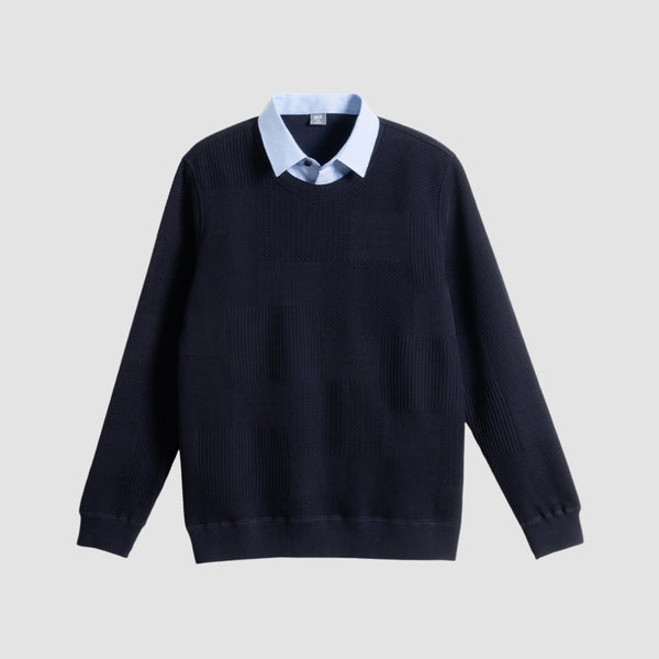 MV Light Luxury Two-Piece Knitted Shirt Sweater