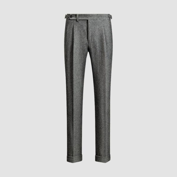 MV Naples Herringbone Tweed Woolen Trousers