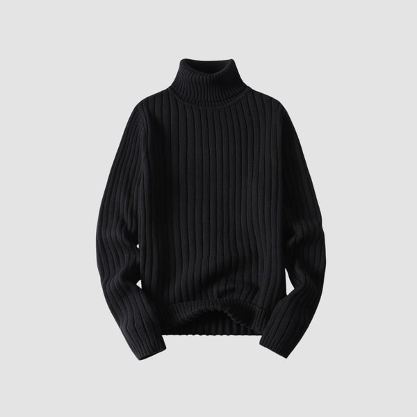 MV Twisted Turtleneck Knit Sweater