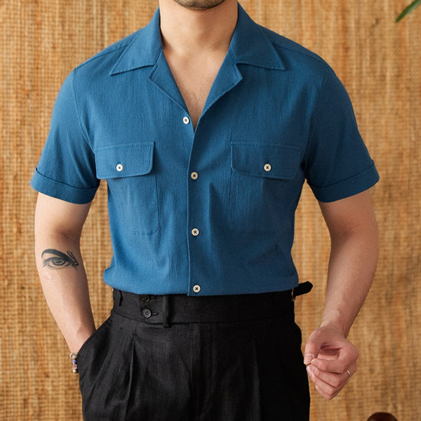 MV Cotton Cuban Collar Thin Shirt