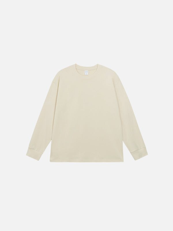 Pure Cotton Long Sleeve Relaxed Fit Tee