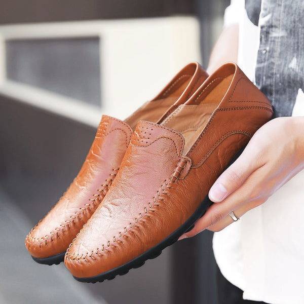 MV British Style Soft Bottom Leather Loafers