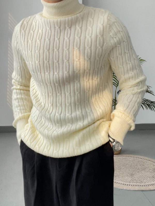 MV High Collar Casual Wool Sweater