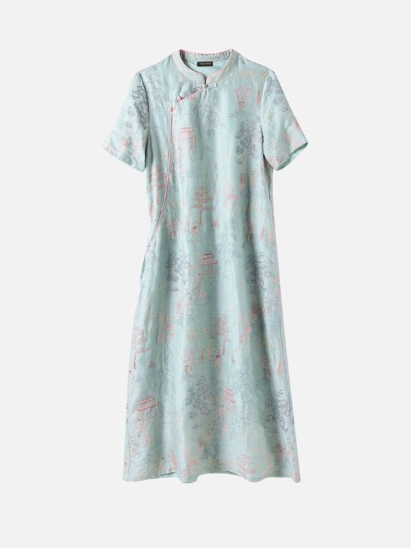 Pavilion Embroidered Ramie Dress